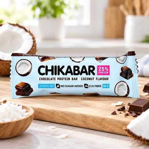 Chikalab Батончик глазированный с начинкой 60гр Кокос 20шт