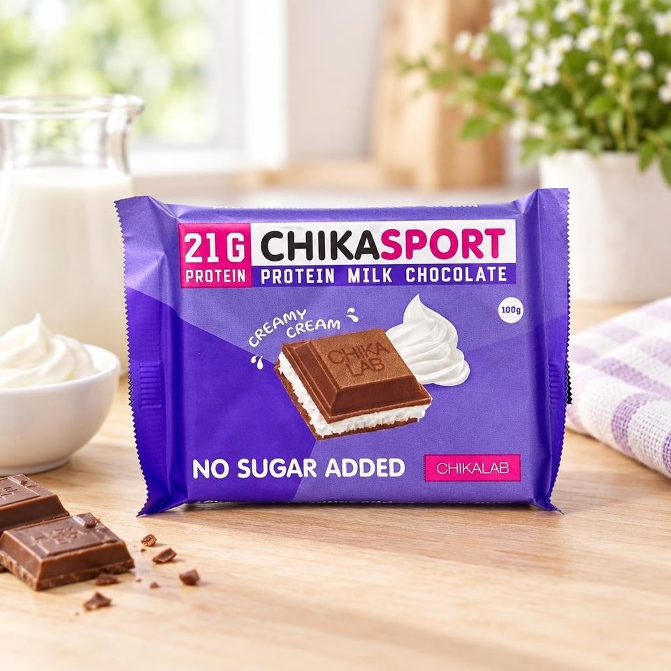 Chikalab Молочный шоколад с сливочной начинкой 100гр 4шт