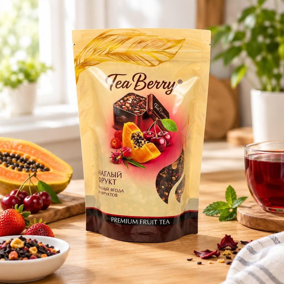 TeaBerry Наглый фрукт напиток чайный 200 гр дойпак