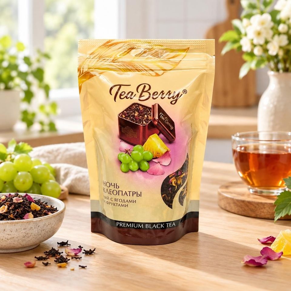 TeaBerry Ночь Клеопатры чай черный 150 гр дойпак