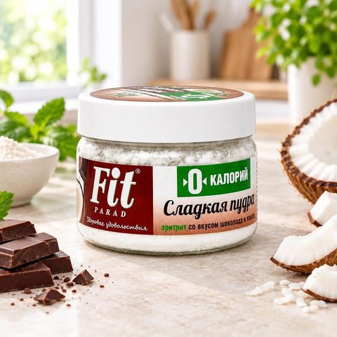 Фитпарад Сладкая пудра со вкусом шоколад и кокос 160гр 16шт