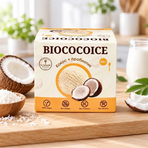 Galamilk Десерт взбитый замороженный Кокос 100гр