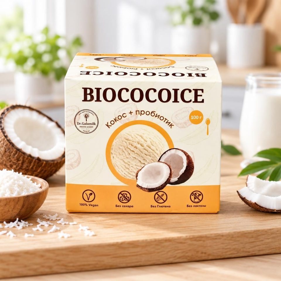 Galamilk Десерт взбитый замороженный Кокос 100гр