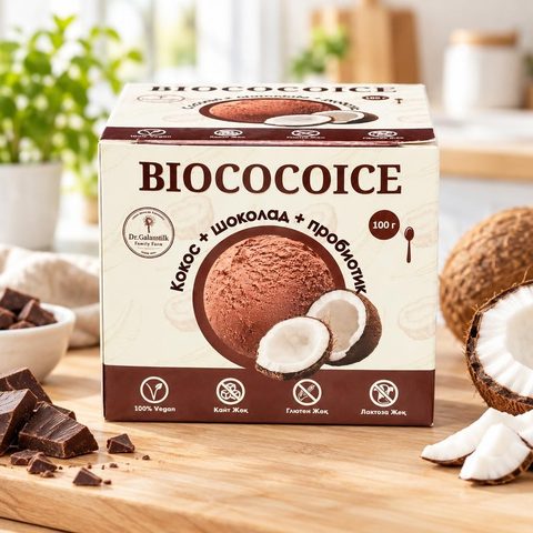 Galamilk Десерт взбитый замороженный Кокос шоколад 100гр