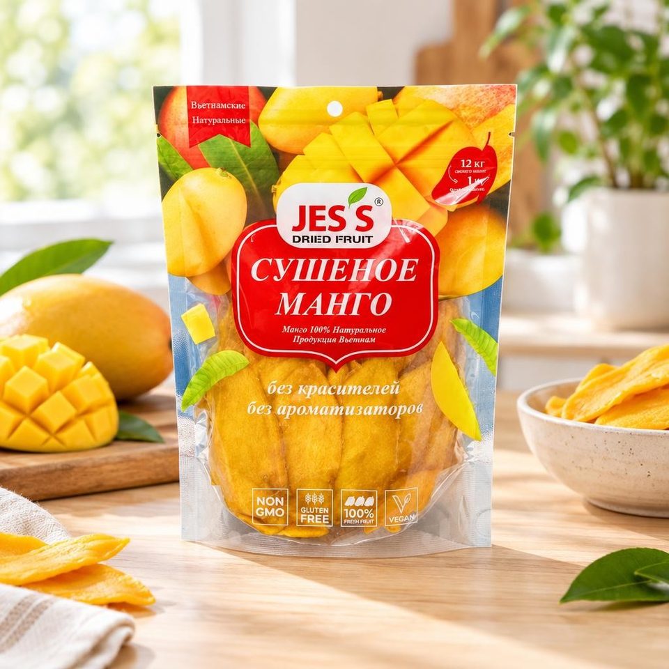 Jess Манго сушеное пакет 500гр