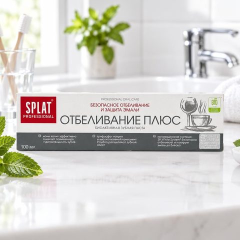 Splat Professional White plus/Отбеливание плюс, зуб паста 100мл