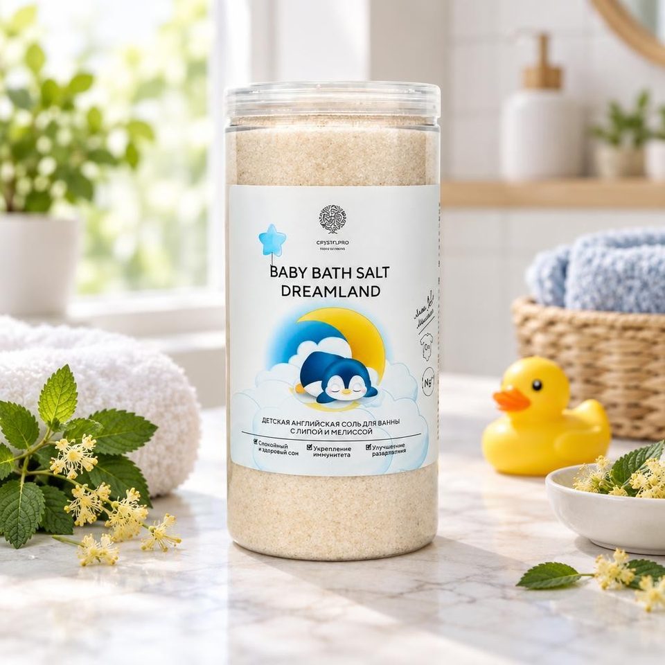 Epsom Salt Соль для ванны детская с игрушкой внутри с липой и мелиссой 1020гр
