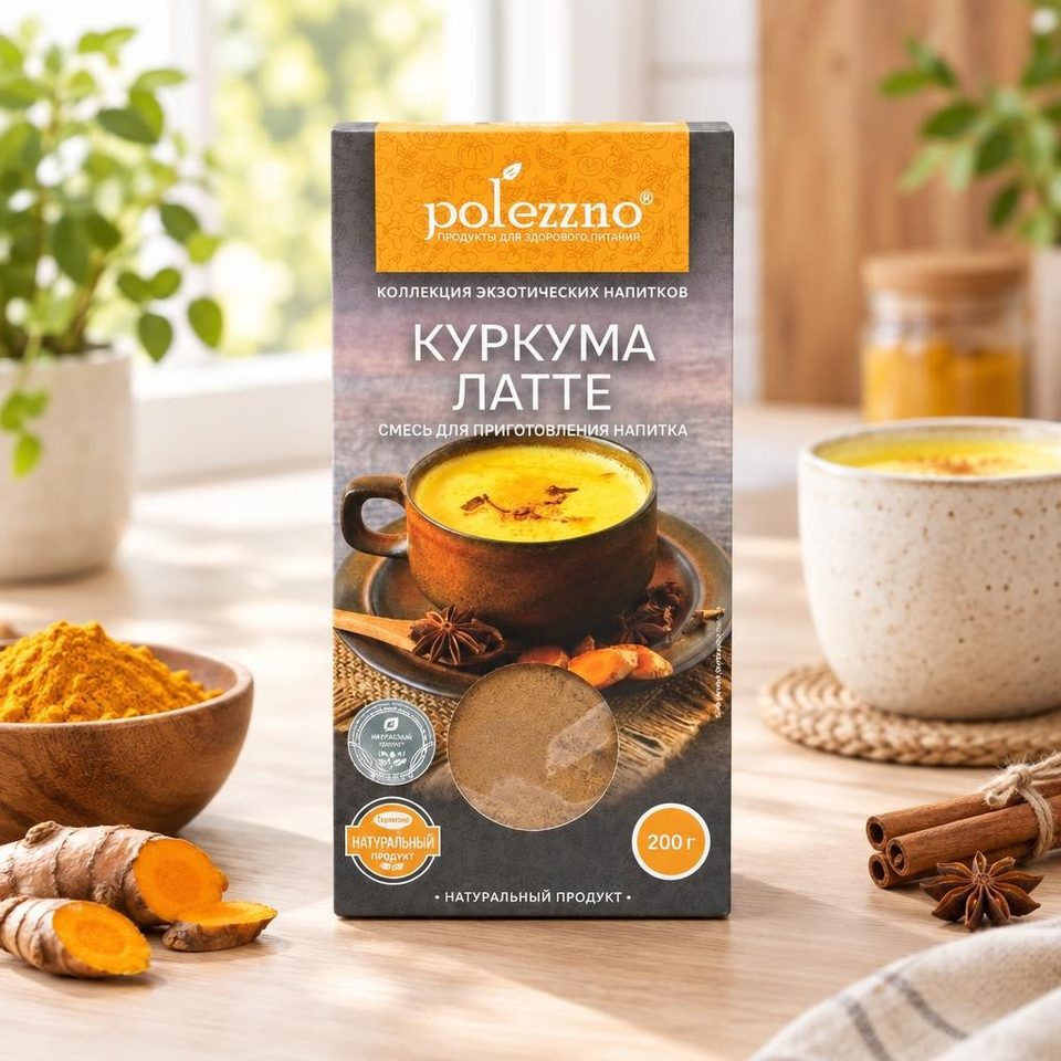 Polezzno Чай Куркума латте 200гр 21шт