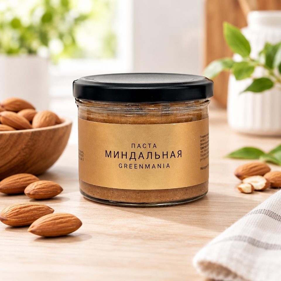 Паста Greenmania Миндальная 200гр
