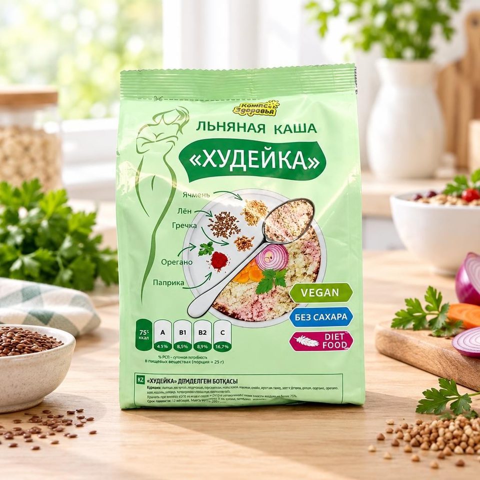 Каша заварная льнянная Худейка 250гр 14шт