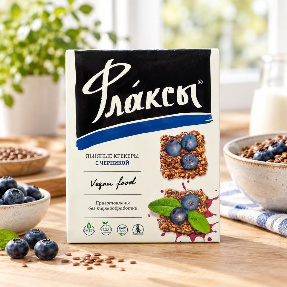 Флаксы с черникой 120гр