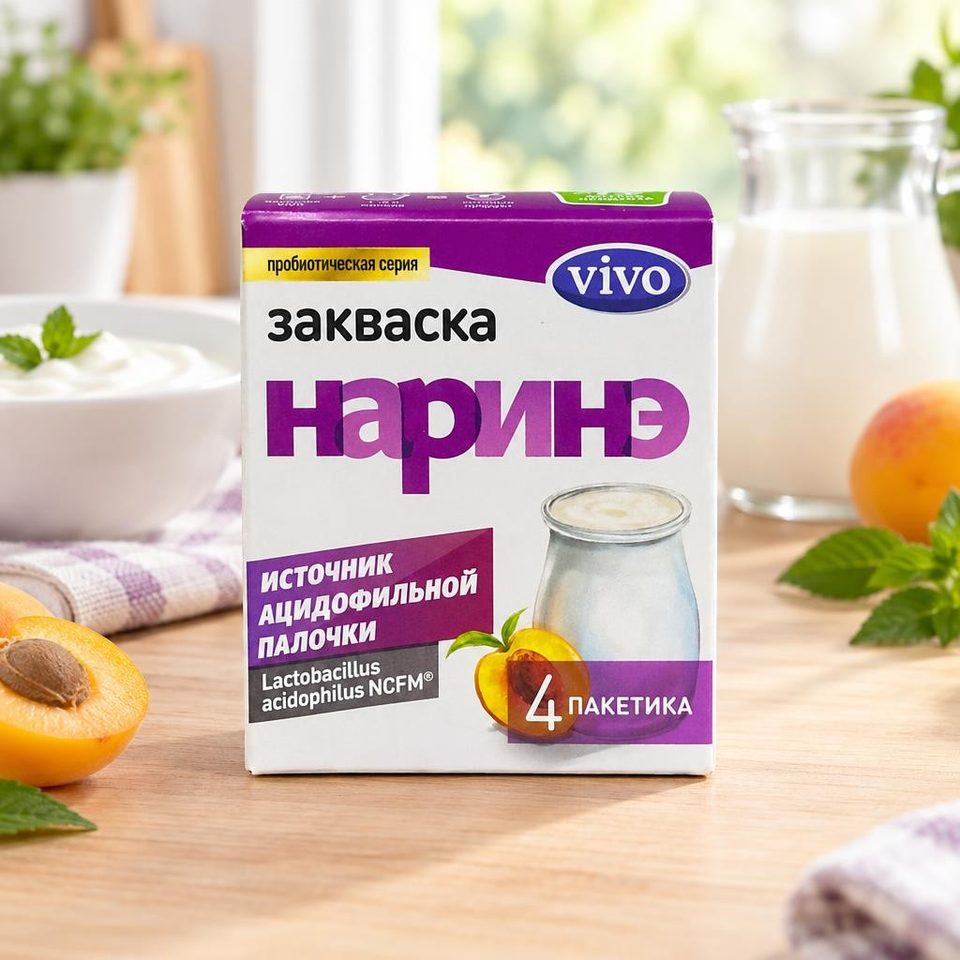 Виво Закваска наринэ 4 пакетика 2гр