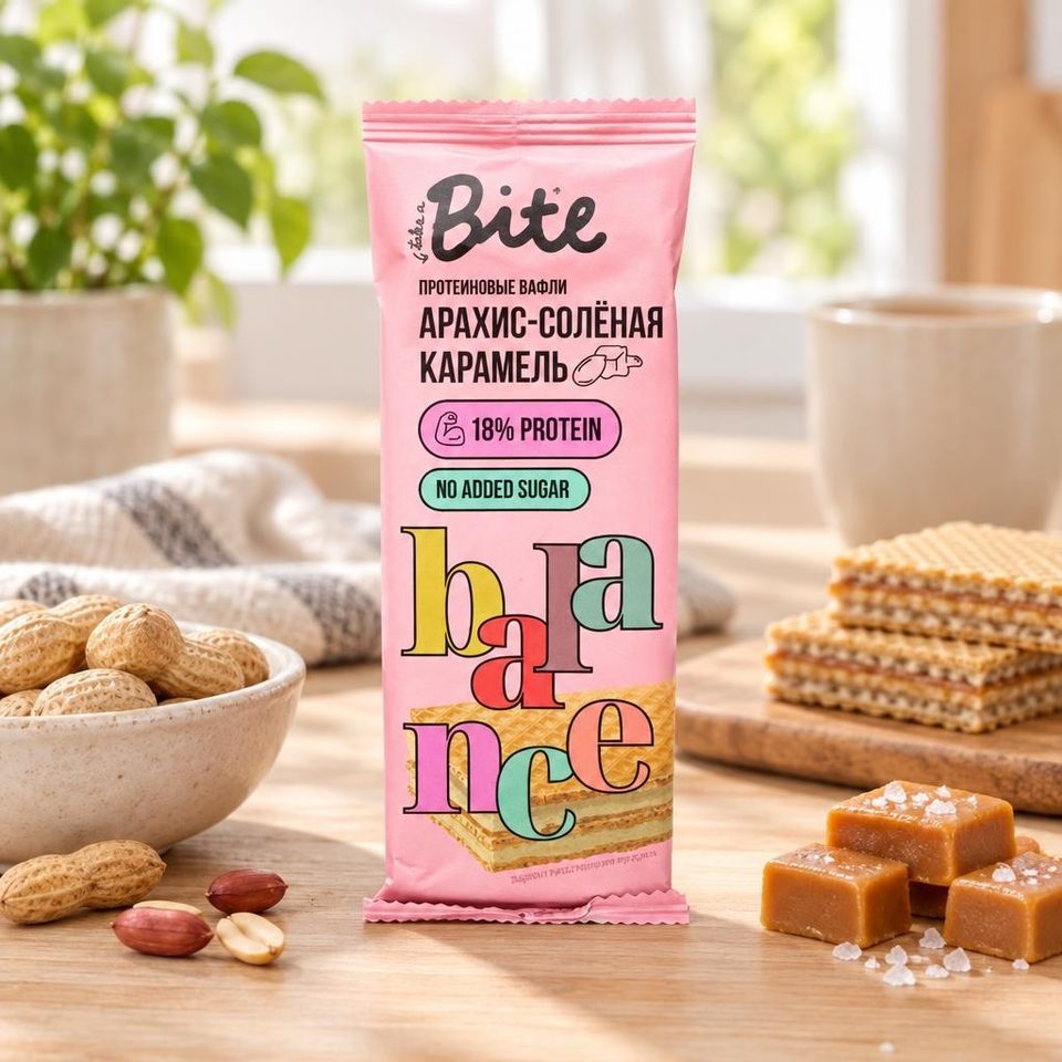 Bitey Вафли Арахис-соленая карамель 35гр 20шт