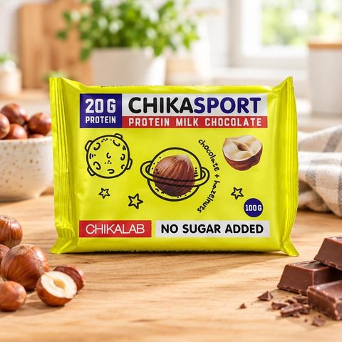 Chikalab Шоколад молочный с фундуком 100гр 12шт