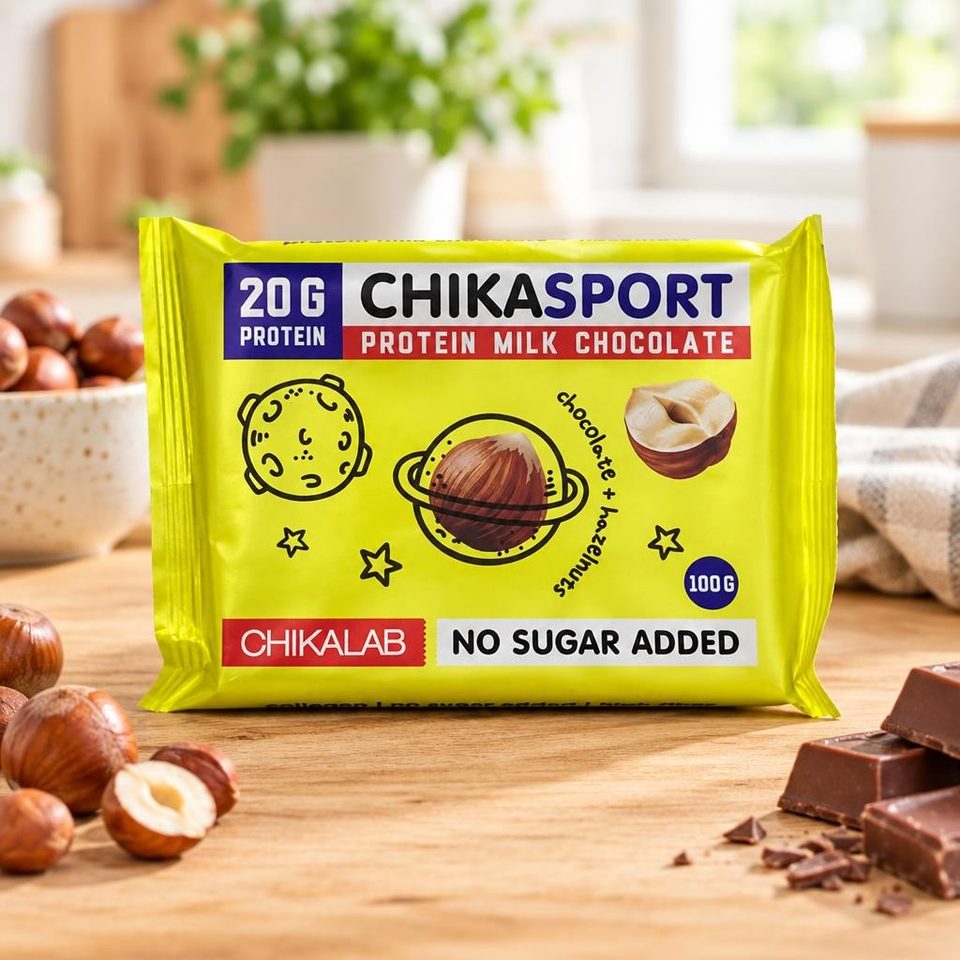 Chikalab Шоколад молочный с фундуком 100гр 12шт
