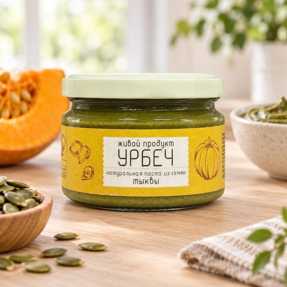 Урбеч из семян тыквы 225гр 16шт