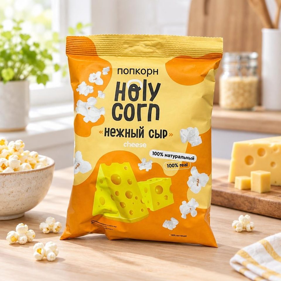Кукуруза воздушная попкорн со вкусом Сыр 25 гр 20 шт