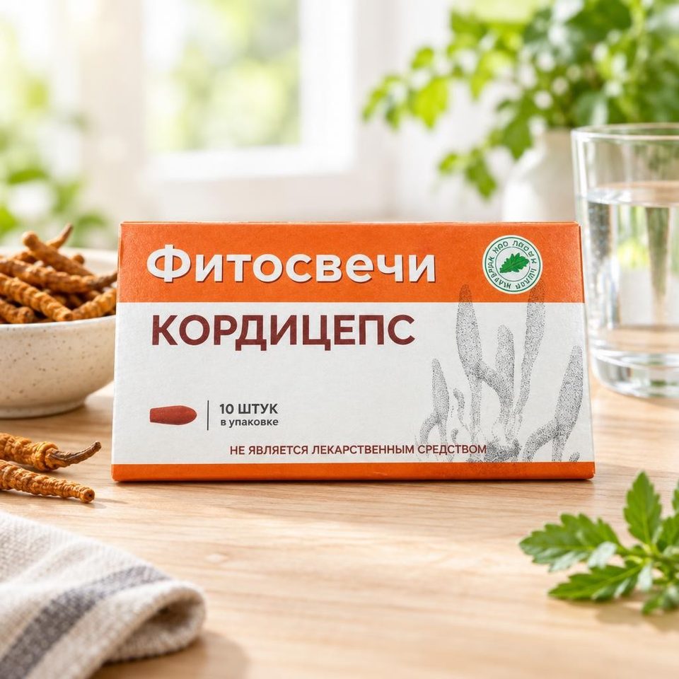 Фитосвечи Кордицепс 10 шт