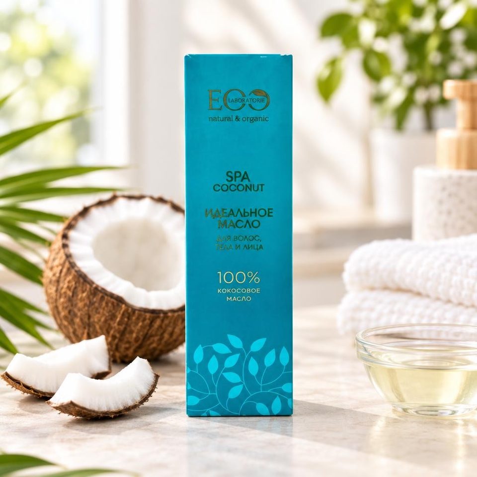 Эко Лаборатория Идеальное масло для волос, тела и лица Coconut spa 150мл