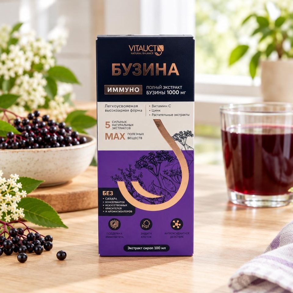 Vitauct Бузины иммуно раствор 100мл