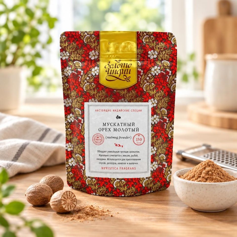 Мускатный орех молотый (Nutmed Powder) 150гр