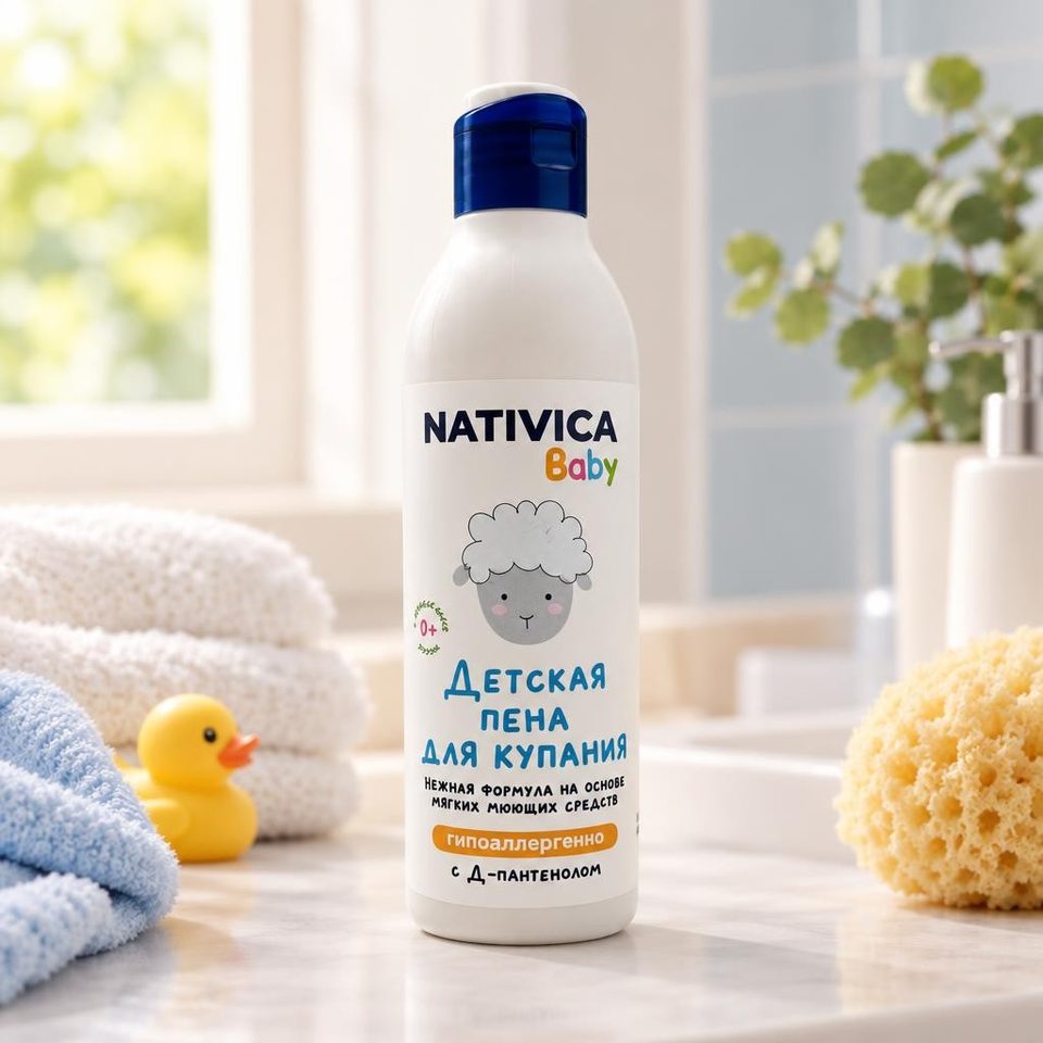 Nativica Baby Детская пена для купания 0+ 250мл