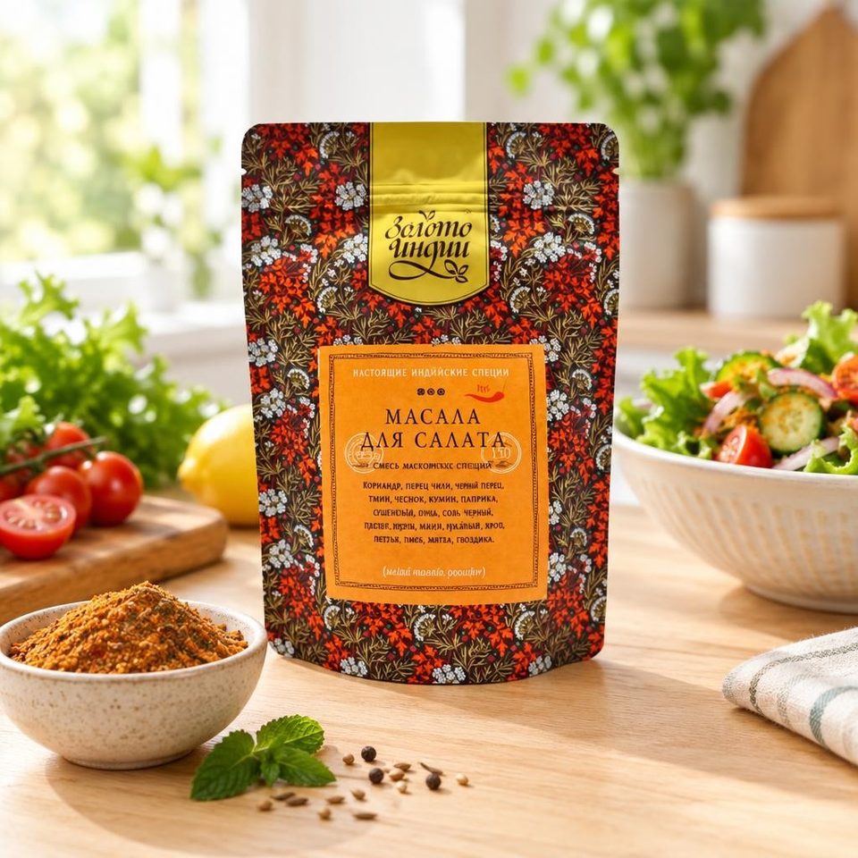Смесь специй для салатов (Salad/Chat Masala Powder) 150гр