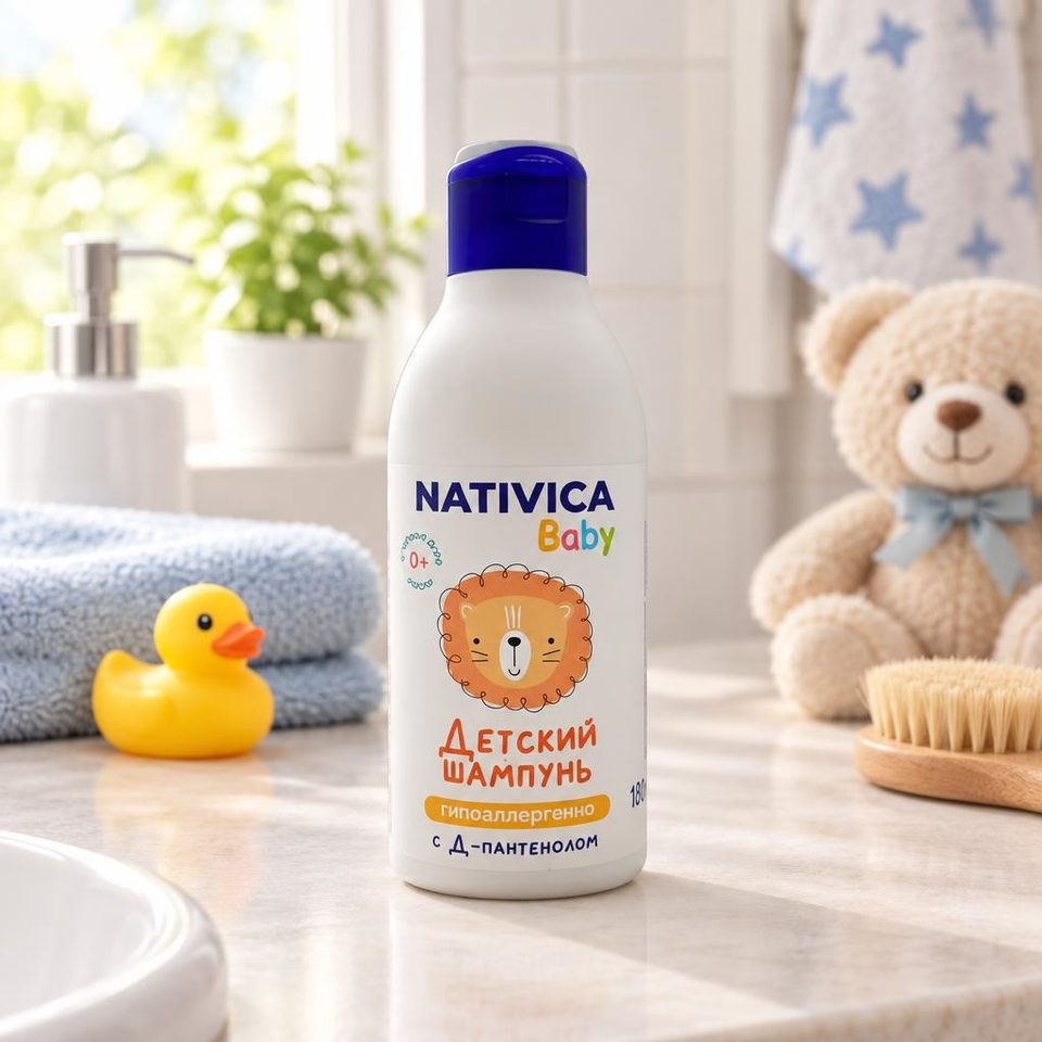 Nativica Baby Детский шампунь 0+ 180мл