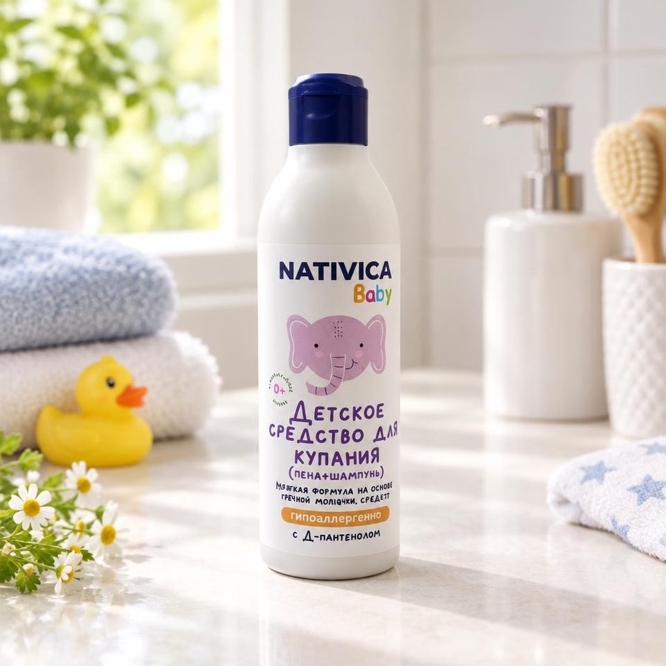 Nativica Baby Детское средство для купания 0+ 250мл