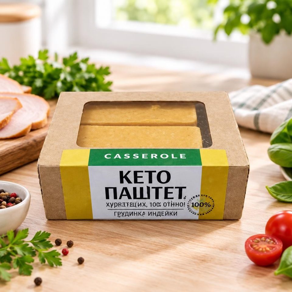 Dr Casserole Кето паштет грудинка индейки 140гр