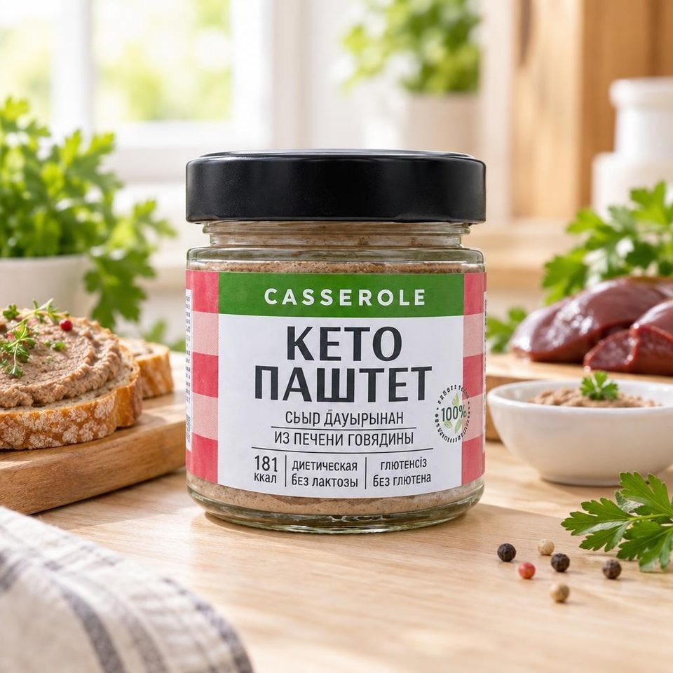 Dr Casserole Кето паштет из печени говядины 200гр