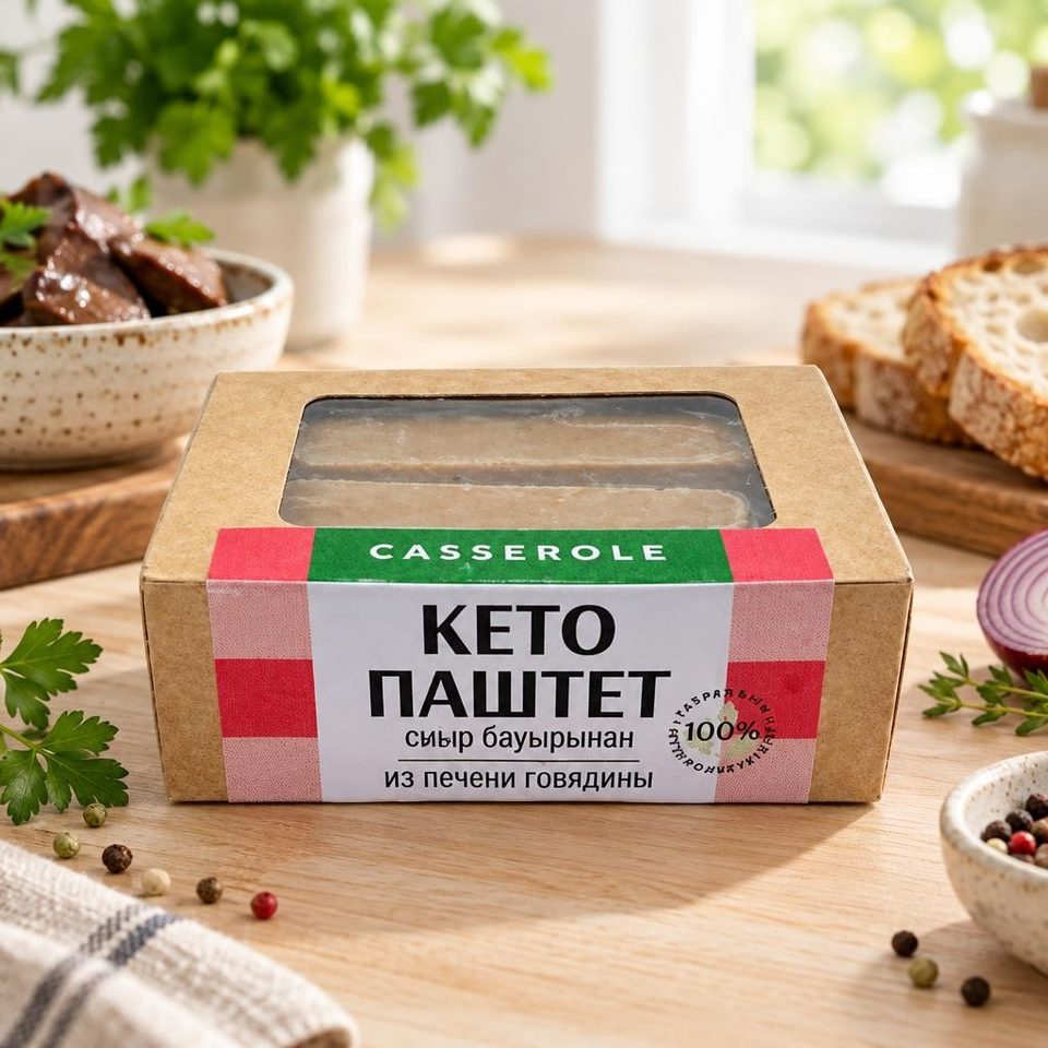 Dr Casserole Кето паштет из печени говядины 140гр