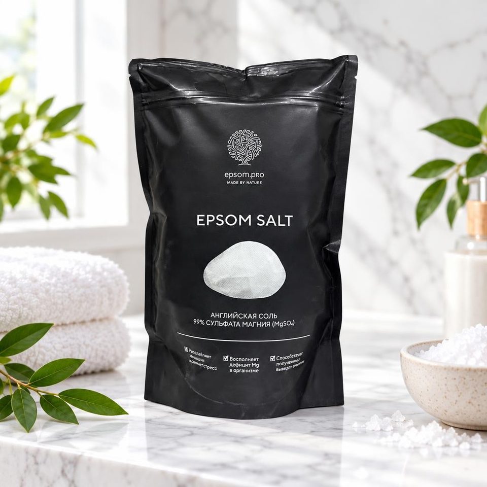 Epsom Salt Соль английская магниевая 1 кг 10 шт