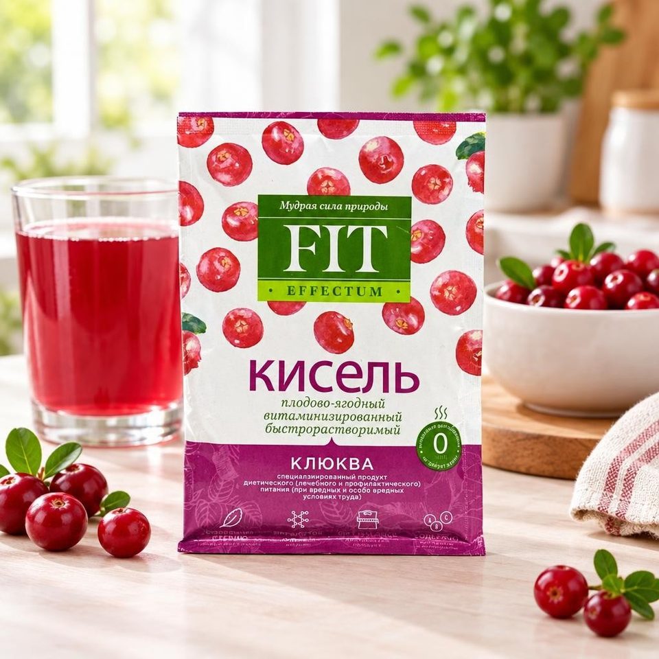 Фитпарад Кисель Клюква Effectum 30гр 35шт