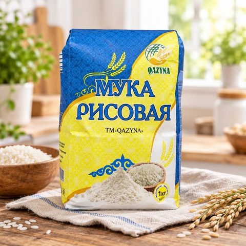 Казына Мука Рисовая 1кг
