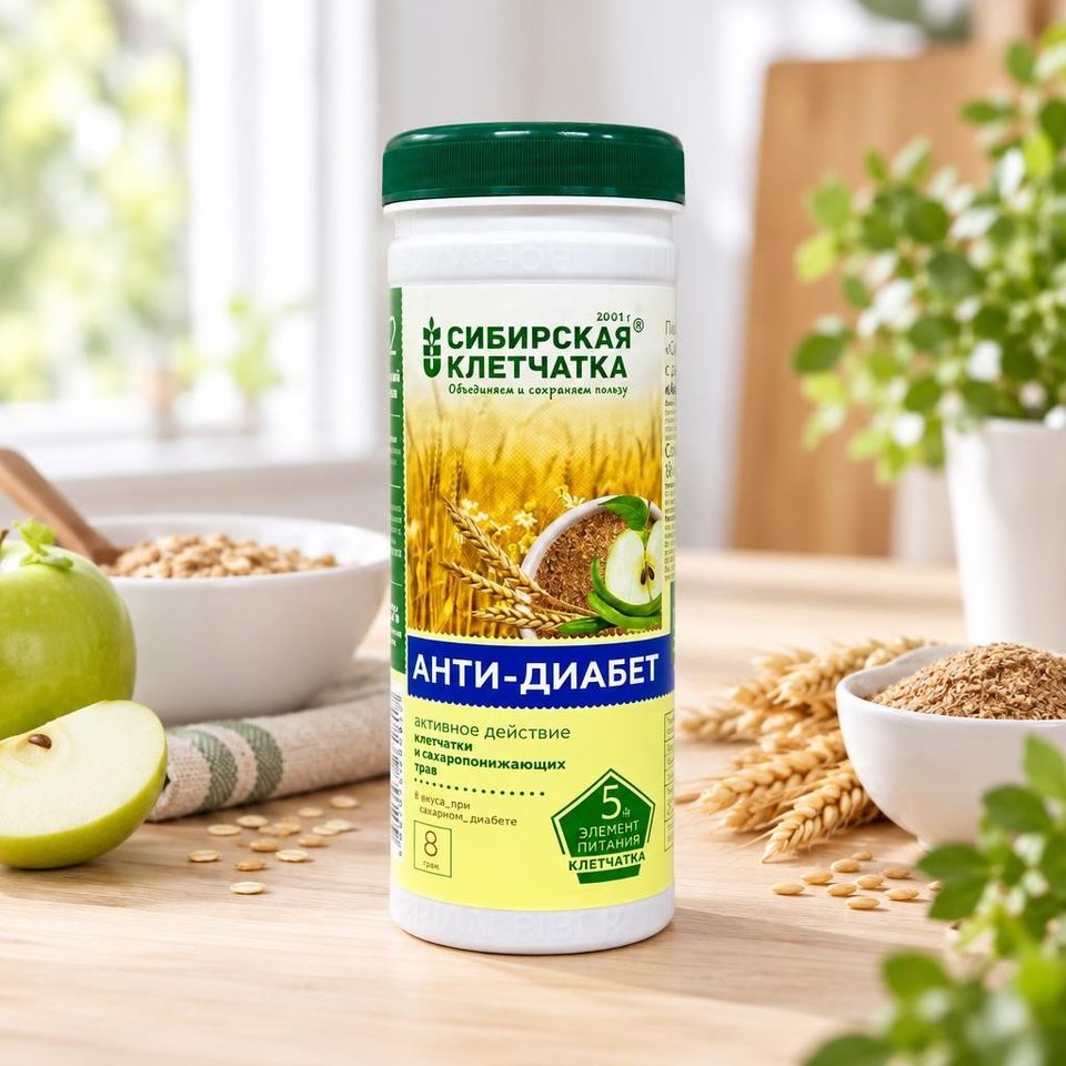 Сибирская клетчатка Анти-диабет 170гр 12шт