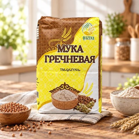 Казына Мука гречневая 1кг