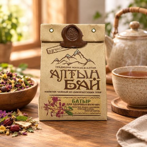 Алтын Бай Чай Батыр для здоровья мужчин 100гр