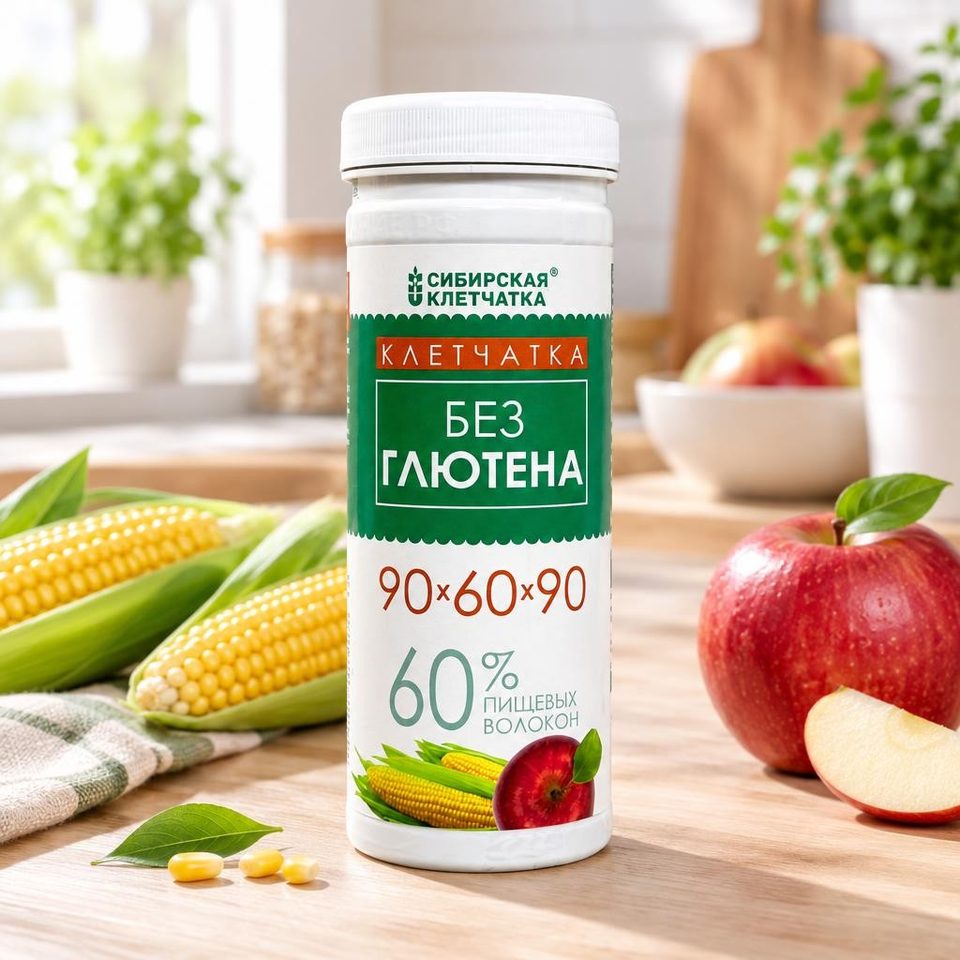 Сибирская клетчатка Безглютеновая 90*60*90 200 гр 12шт