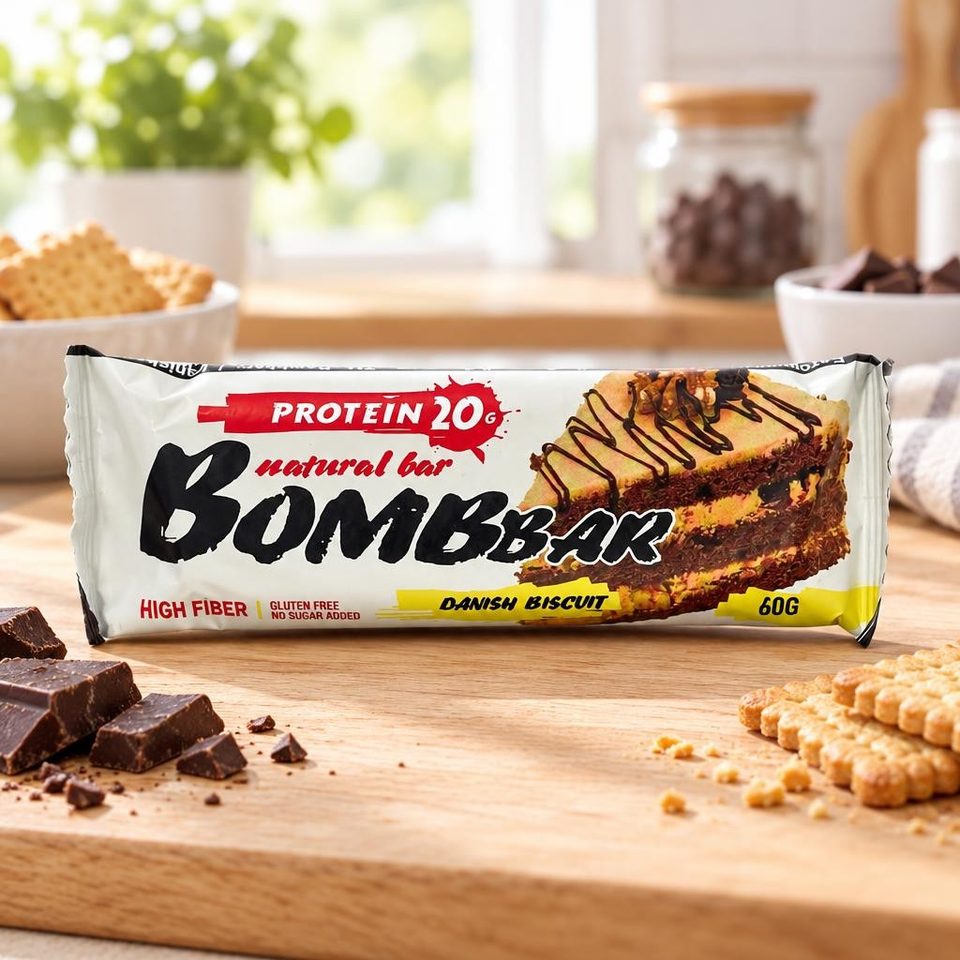 Bombbar батончик Датский бисквит 60гр 20шт