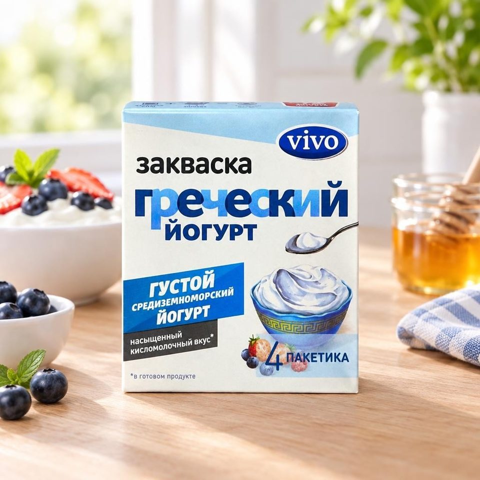 Виво Закваска Греческий йогурт 4 пакетика  2г