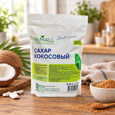 Фитпарад Кокосовый сахар 1000гр ТМ FitMall 4шт