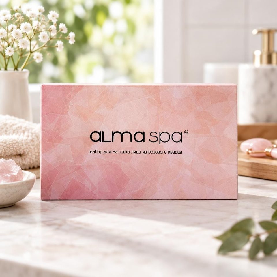 Alma spa Набор из кварца роллер и гуаша