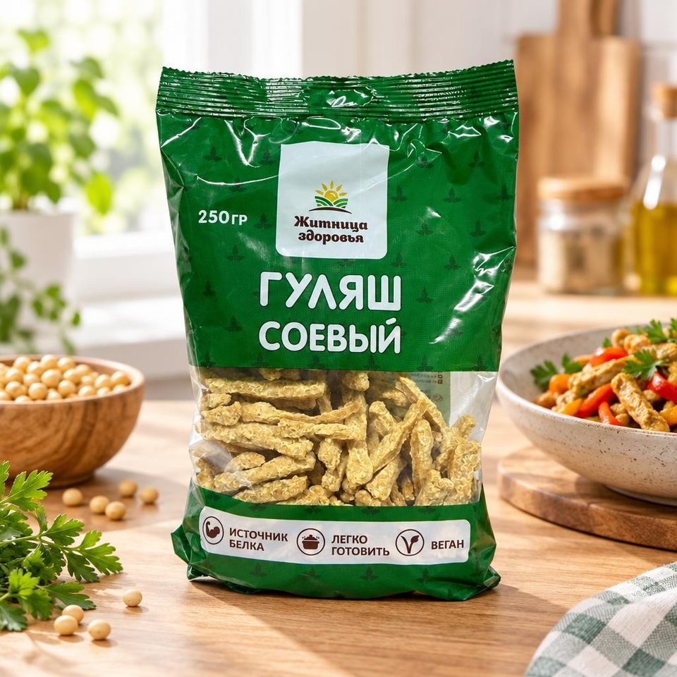 Житница Соевый гуляш 250гр 20шт