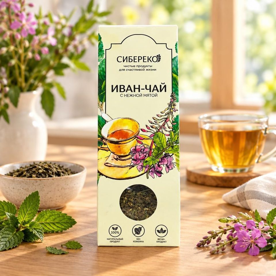 Иван чай с нежной мятой 50гр