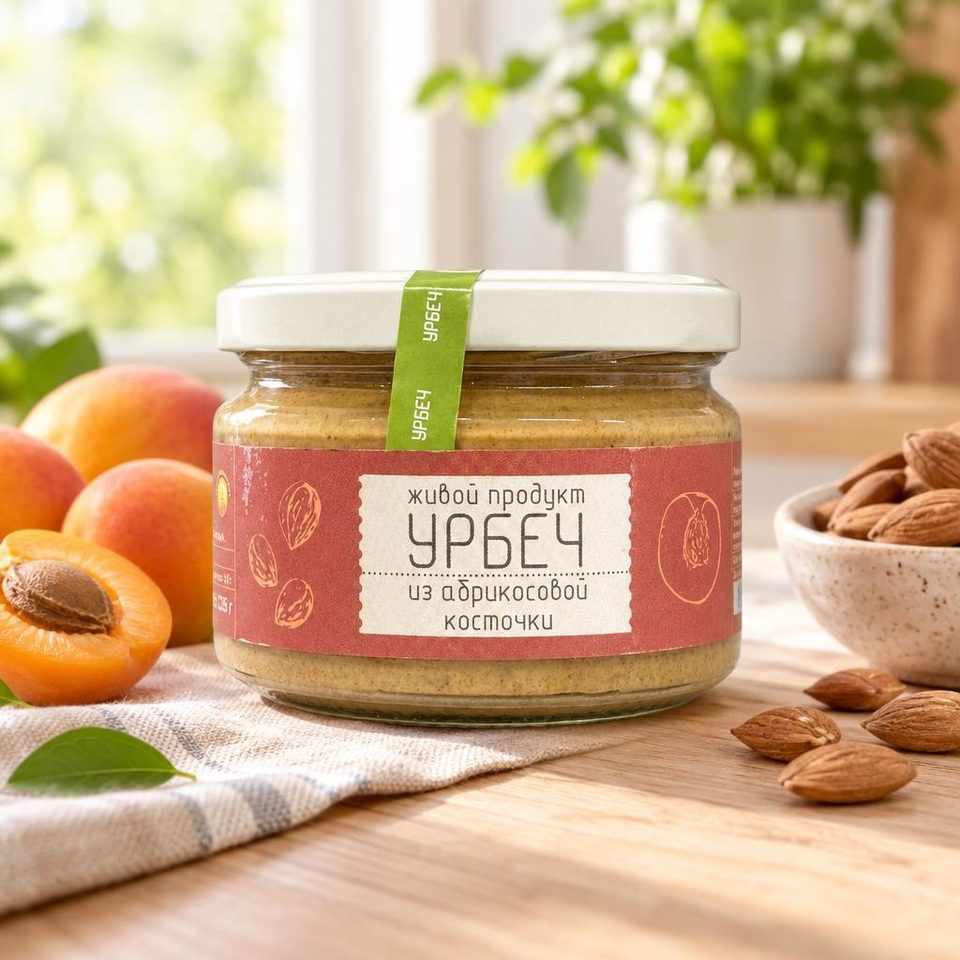 Урбеч из ядер Абрикосовых косточек 225 гр