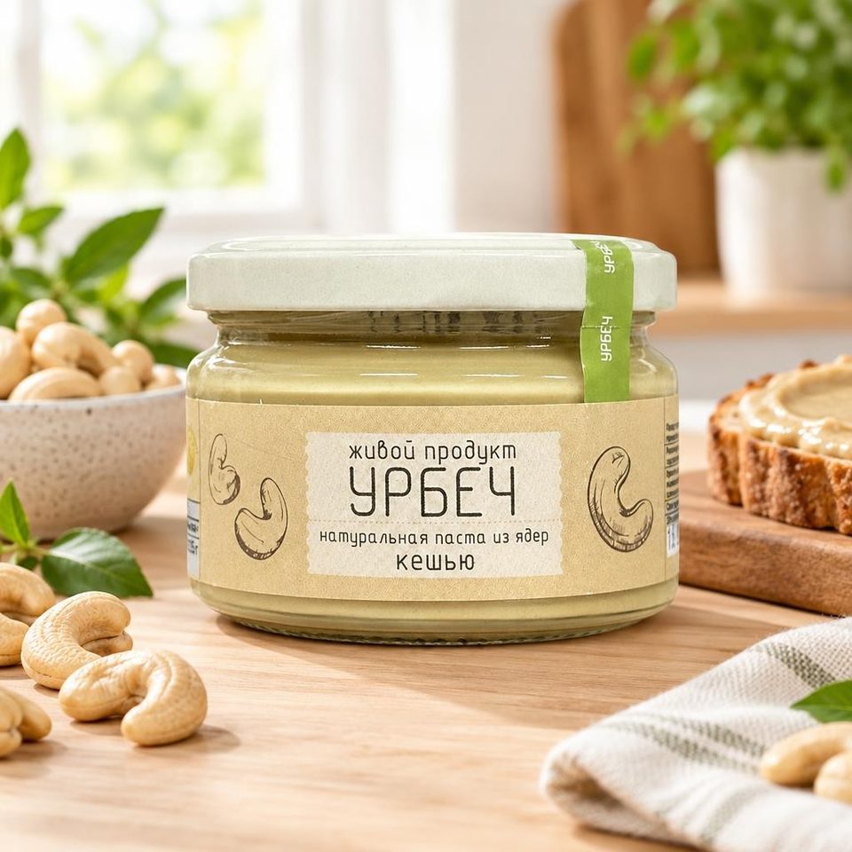 Урбеч из ядер кешью 225гр 16шт