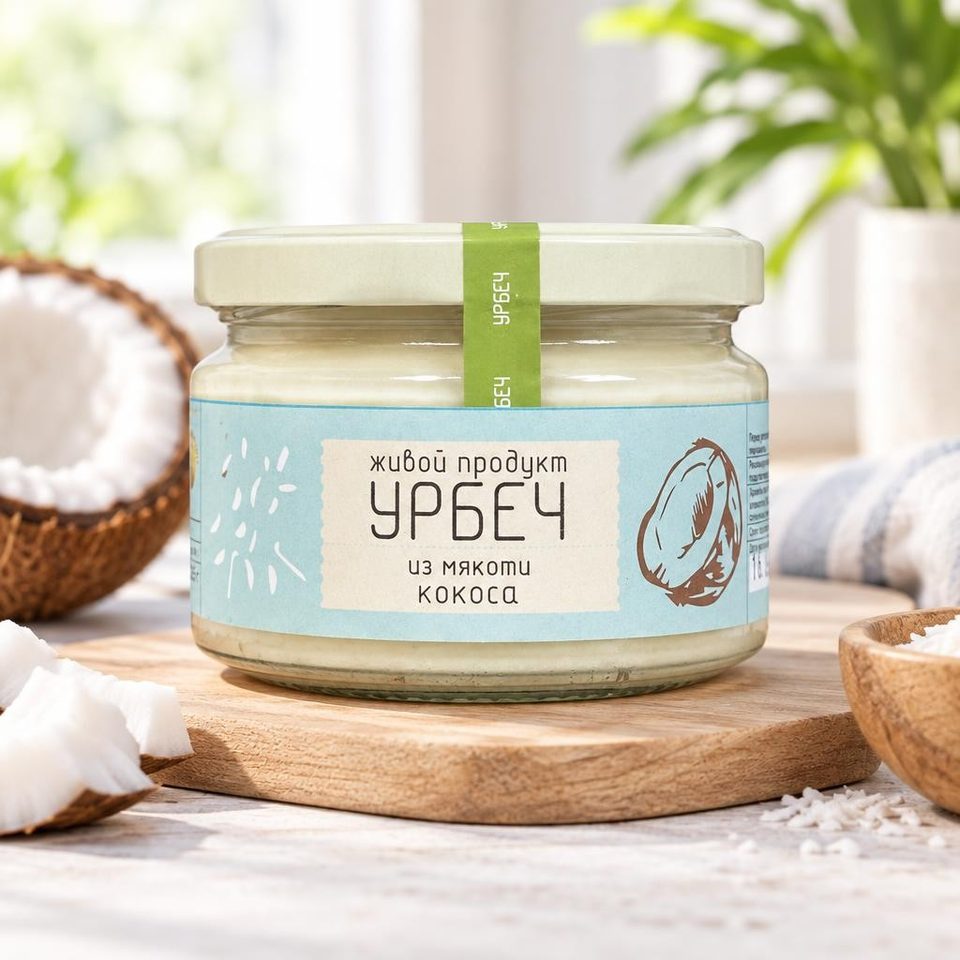 Урбеч из мякоти кокоса 225гр 16шт