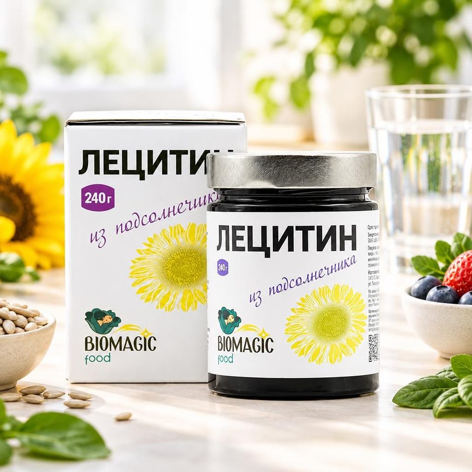 BIOMAGIC food Лецитин из подсолнечника 240гр