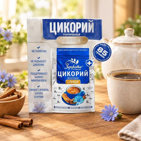 Цикорий гранула Здоровье с корицей 85 гр 12 шт